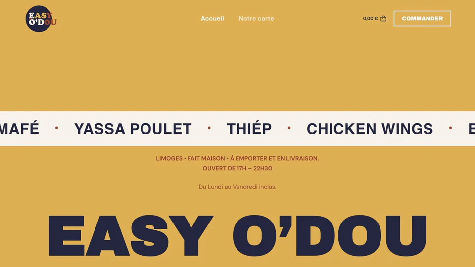 Aperçu du site Easy O’Dou