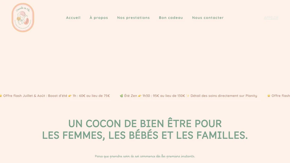 Aperçu du site L’Escale de Flo